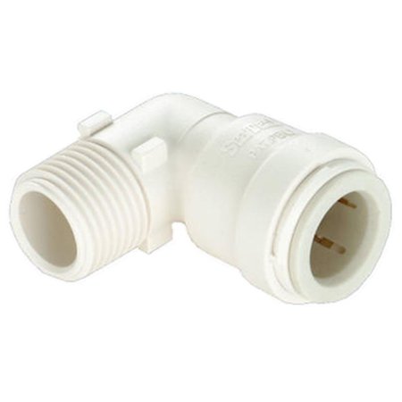 HOUSE P-630 0.5 in. Quick Connect x 0.5 in. Male Pipe Thread Quick Connect Elbow HO698985